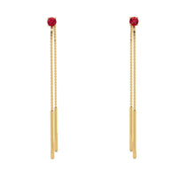 Hanging Ruby Earrings - Alaia No. 10 image 1