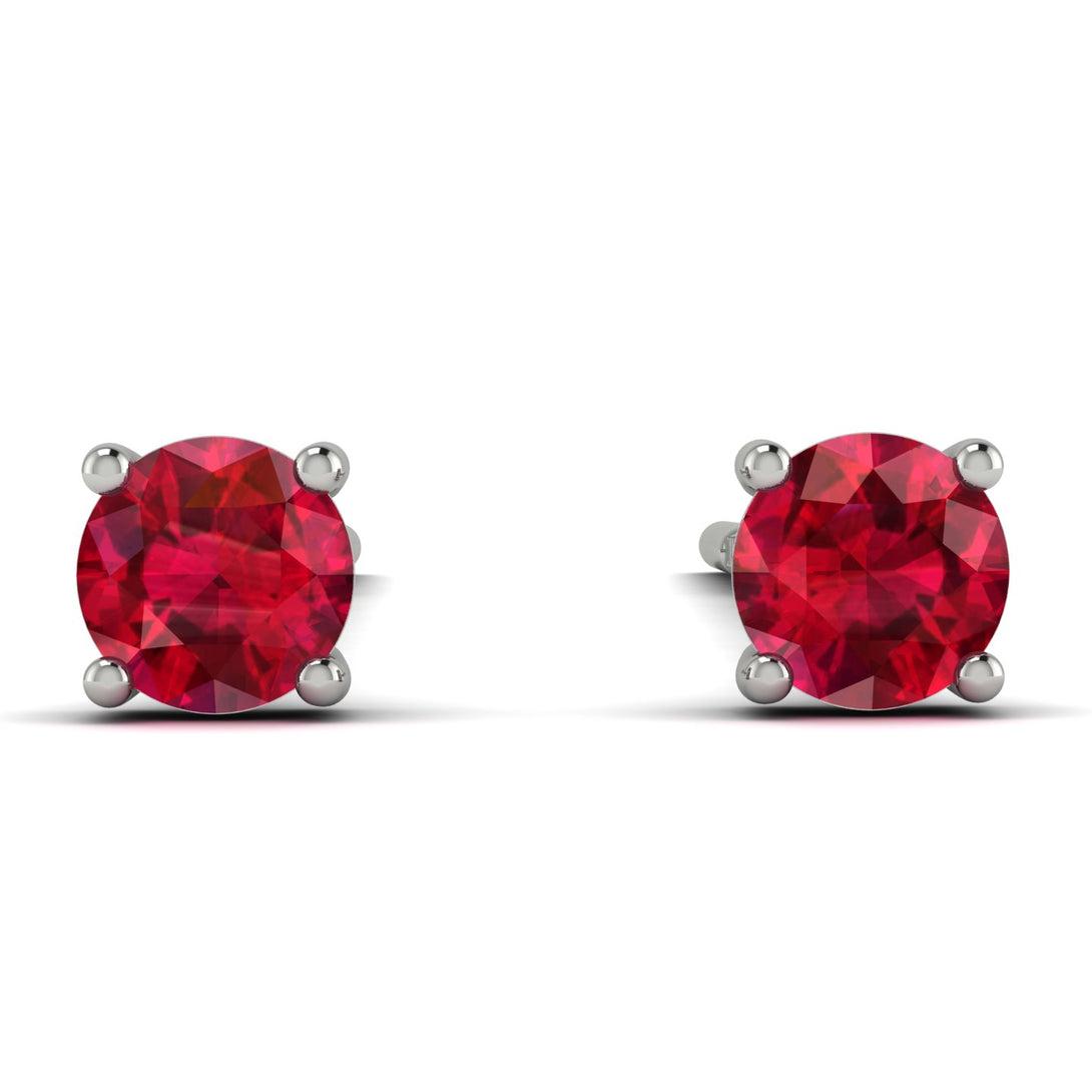 Hanging Ruby Earrings - Milani No. 12
