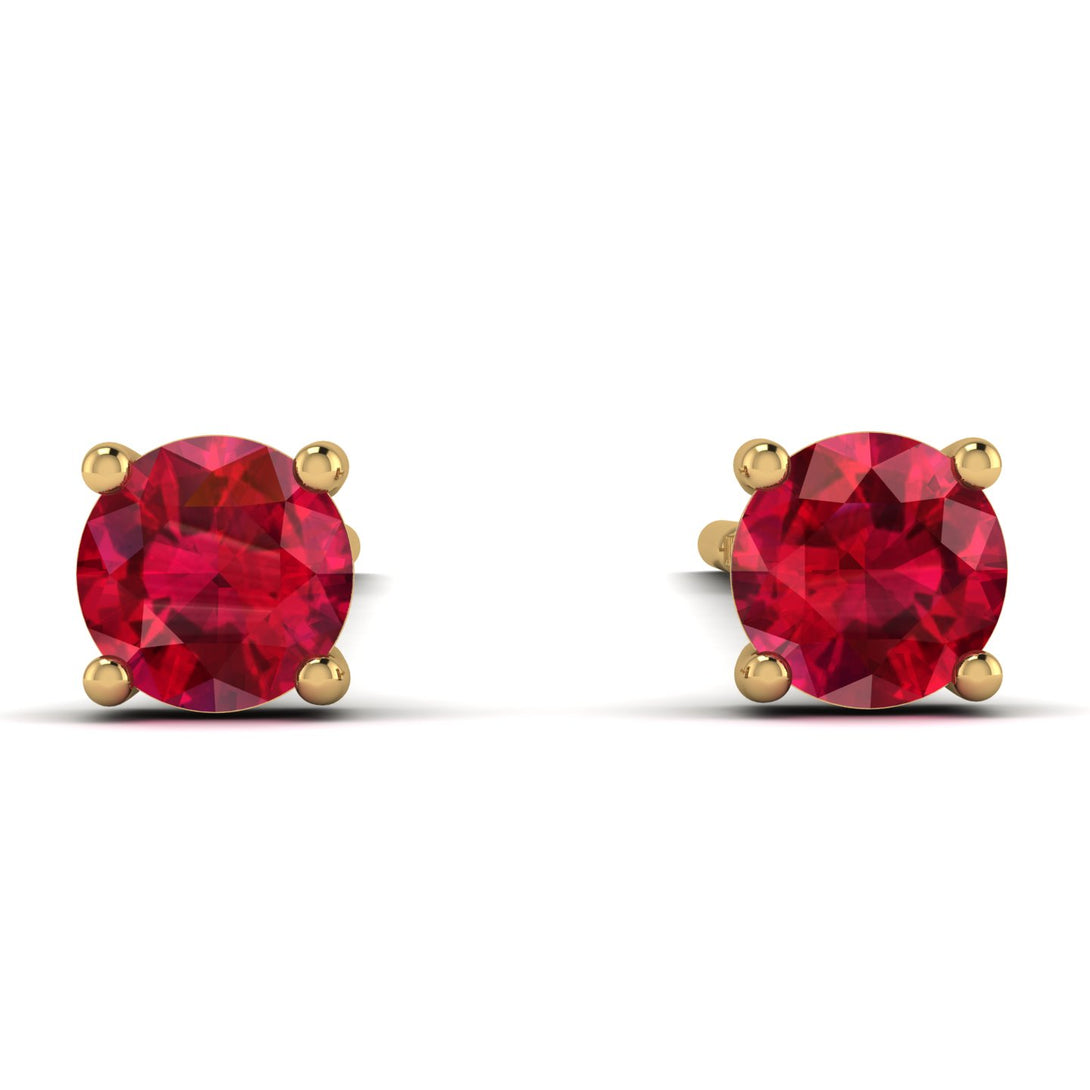 Hanging Ruby Earrings - Milani No. 10
