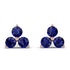 Minimalist Sapphire Stud Earrings - Jillian No. 14 image 1