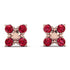 GeometricRuby Earrings Golden Diamond - Jayda No. 11