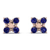 GeometricSapphire Earrings Golden Diamond - Jayda No. 14