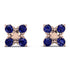 GeometricSapphire Earrings Golden Diamond - Jayda No. 14