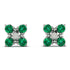 GeometricEmerald Earrings Golden Diamond - Jayda No. 6