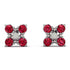 GeometricRuby Earrings Golden Diamond - Jayda No. 12