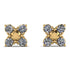 Geometric diamond Earrings Golden Diamond - Jayda No. 1