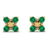 GeometricEmerald Earrings Golden Diamond - Jayda No. 4