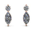 Hanging Marquise Diamond Earrings - Lacey No. 2