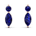 Hanging Marquise Sapphire Earrings - Lacey No. 14