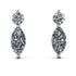 Hanging Marquise Diamond Earrings - Lacey No. 3