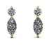 Hanging Marquise Diamond Earrings - Lacey No. 1