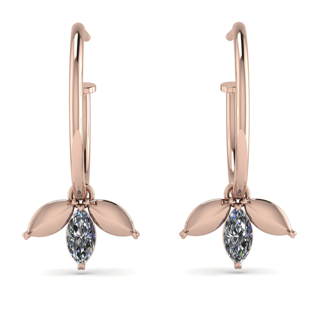 Leaves Diamond Earrings - Anika No. 2