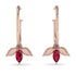 Leaves Ruby Earrings - Anika No. 11