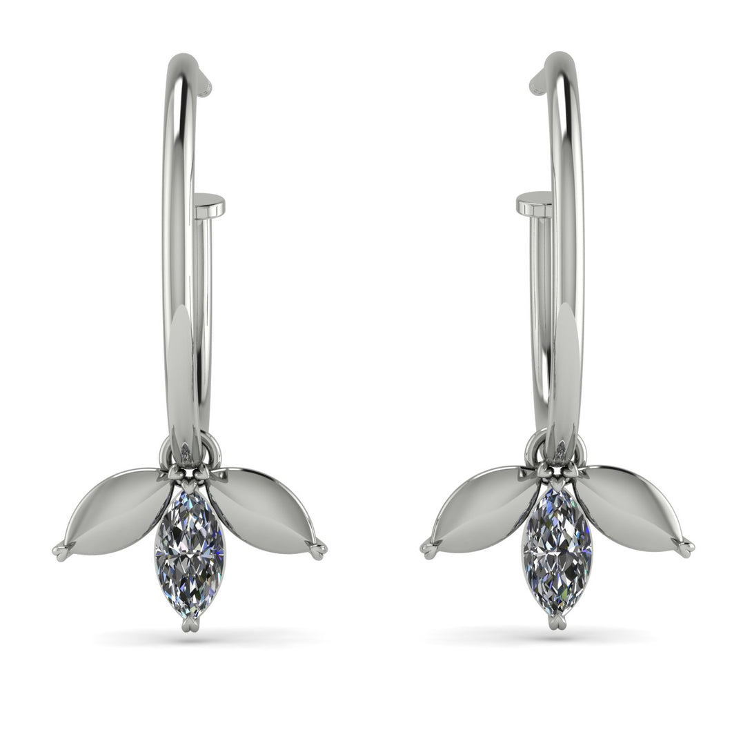 Leaves Diamond Earrings - Anika No. 3