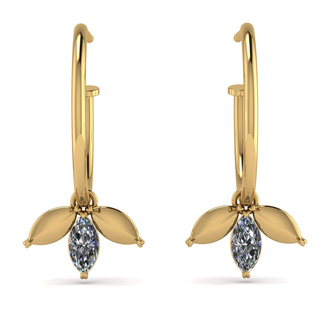 Leaves Diamond Earrings - Anika No. 1