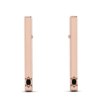 Stick Black Diamond Stud Earrings - Remy No. 8 image 1