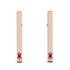 Stick Ruby Stud Earrings - Remy No. 11