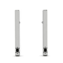 Stick Black Diamond Stud Earrings - Remy No. 9 image 1