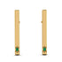 Stick Emerald Stud Earrings - Remy No. 4