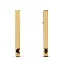 Stick Black Diamond Stud Earrings - Remy No. 7 image 1