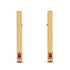Stick Ruby Stud Earrings - Remy No. 10