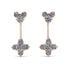 Hanging Diamond Compass Earrings - Brittany No. 2