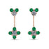 Hanging Diamond Compass Earrings - Brittany No. 17