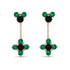 Hanging Black Diamond Compass Earrings - Brittany No. 23 image 1
