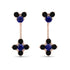 Hanging Sapphire Compass Earrings - Brittany No. 44