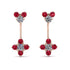 Hanging Diamond Compass Earrings - Brittany No. 47