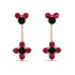 Hanging Black Diamond Compass Earrings - Brittany No. 53 image 1