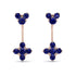 Hanging Sapphire Compass Earrings - Brittany No. 74