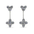 Hanging Diamond Compass Earrings - Brittany No. 3
