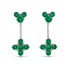 Hanging Emerald Compass Earrings - Brittany No. 21