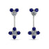 Hanging Diamond Compass Earrings - Brittany No. 63