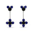 Hanging Black Diamond Compass Earrings - Brittany No. 69 image 1