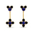 Hanging Sapphire Compass Earrings - Brittany No. 43