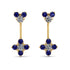 Hanging Diamond Compass Earrings - Brittany No. 61