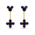 Hanging Black Diamond Compass Earrings - Brittany No. 67 image 1