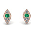 Milgrain Marquise Emerald Earrings - Faye No. 5
