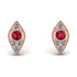 Milgrain Marquise Ruby Earrings - Faye No. 11