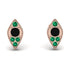 Milgrain Marquise Black Diamond Earrings - Faye No. 23 image 1