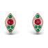 Milgrain Marquise Ruby Earrings - Faye No. 26