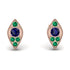 Milgrain Marquise Sapphire Earrings - Faye No. 29