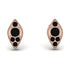 Milgrain Marquise Black Diamond Earrings - Faye No. 38