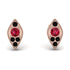 Milgrain Marquise Ruby Earrings - Faye No. 41