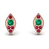 Milgrain Marquise Emerald Earrings - Faye No. 50