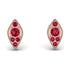 Milgrain Marquise Ruby Earrings - Faye No. 56