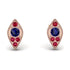 Milgrain Marquise Sapphire Earrings - Faye No. 59