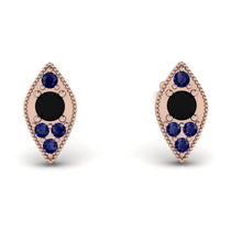 Milgrain Marquise Black Diamond Earrings - Faye No. 68 image 1